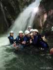 Enterrement de vie de jeune fille au canyon d'Angon à Talloire. Ambiance Garantie!