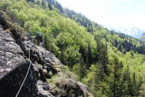 Magnifique vue depuis la Via ferrata de la Cascade