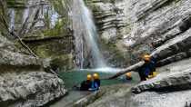 Cascade de 18m de la partie découverte