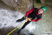 Descente d'un rappel 3m du canyon Versoud !!!