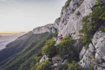 Vue drône de l'installation des portaledges