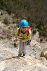 Descente en rappel pour un mini courageux 