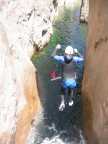 Saut de la Boule, puis un peu de nage.