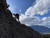 Escalade à la via ferrata de la Bastille