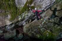 Le moniteur Seb P au canyon du Furon partie haute