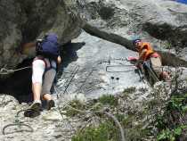 départ de la Via ferrata.