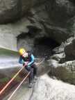 Descente en rappel, dépassement de soi