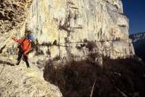 Via cordata de Choranche située sur les rochers de Presles