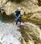 Rappel dans le canyon du Versoud