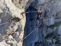 Pont de singe, via ferrata de Thônes