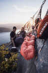 Installation du bivouac pour la nuit