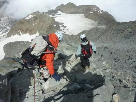 Descente pour rejoindre Chamonix