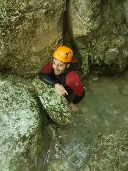 Passage between the rock