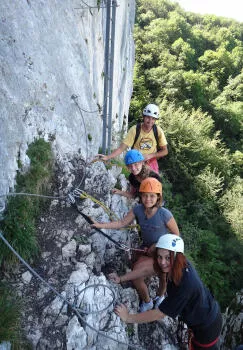 Near Lyon and Aix les bains, Cornillon via ferrata in Chartreuse range