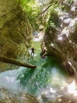 Pool Ecouges canyon Vercors