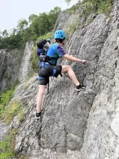 via ferrata débutant Bourget