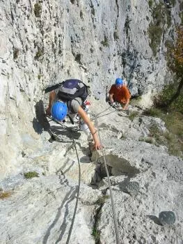 A varied and athletic via ferrata