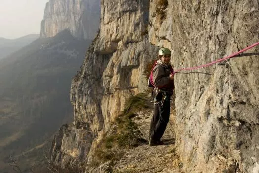 Via Corda de Choranche dans le Vercors.