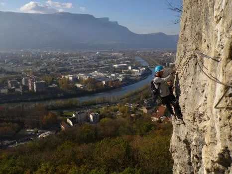 Bastille Via ferrata in Grenoble, Vercors range, Part 2
