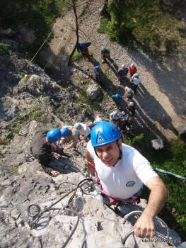 Via ferrata de la Bastille à grenoble pour les groupe d'entreprise