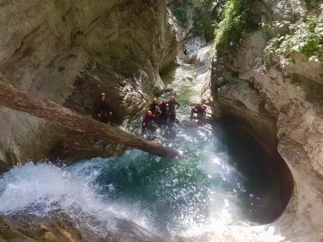 Natural pool, in Vercors mountain