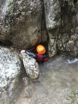 Passage under the rock