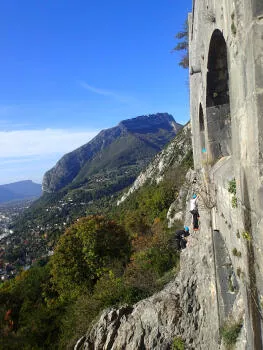 End of the bastille Via ferrata, wilder part