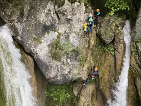First beautiful abseiling