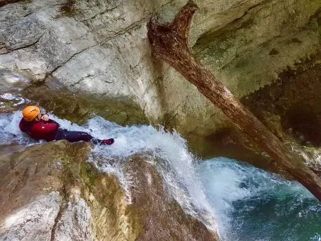 Départure for waterslide !