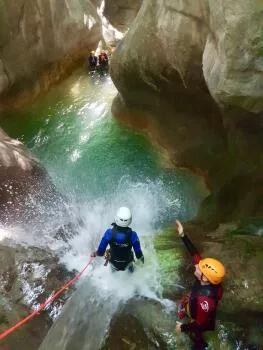 Départ d'un saut.