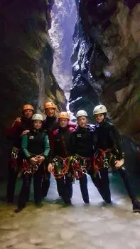 Photo de groupe à l'Infernet.