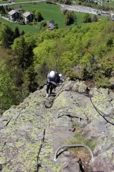 Iron ladder above La Morte village