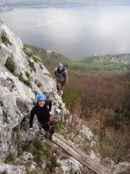 Beam section, Cornillon via ferrata, Chartreuse range