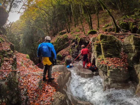 Canyoning automne près d'Annecy