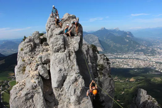 Parcours Via Corda massif du Vercors, Isère.