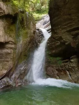 Waterslide Ecouges canyon middle part