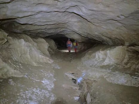 Underground walking inside Dent de Crolles