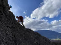 Escalade à la via ferrata de la Bastille