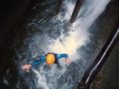 Petit saut, canyon du grenant, Chartreuse