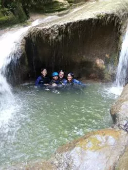Randonnée aquatique en famille