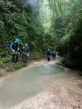 Au départ du Canyon du Grenant à attignat oncin