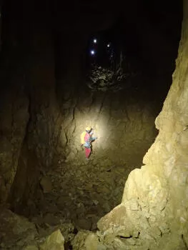 Preparation to getting up on the rope