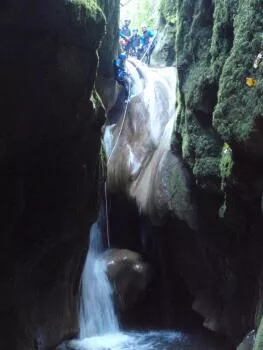 Encaissement au canyon du Grenant, la Bridoire