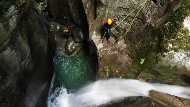 Départ du canyon du Furon partie haute