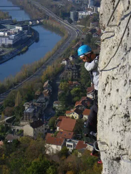 Bastille Via ferrata in Grenoble, mix of Wild an Urban!