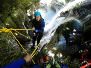 Rappel de la cascade de 20m, Canyon du Furon