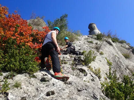 The last ramparts, Bastille Via ferrata, Grenoble
