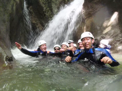 Sortie d'entreprise au canyon d'Angon à Annecy
