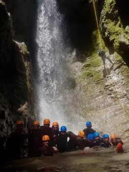 Down the waterfall