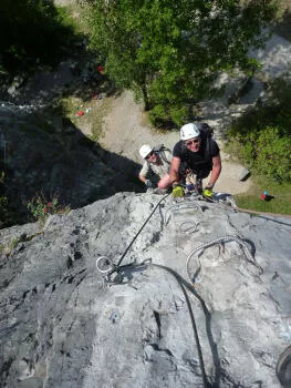 Bastille Via ferrata, first Pillar